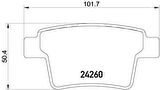  Mondeo Arka Fren Balatasi (2004-2007) 2.0, 2.0 TDCI DURATORG 1356392