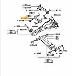 Mitsubishi Carisma Salincak Arka Sağ (1996-2005) 1.9, 1.6, 1.8 MB809223