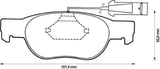 Fiat Marea Ön Fren Balatası (1996-2004) 77362084 GDB1291 1.6