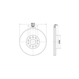 Volkswagen Jetta Ön Fren Diski (2004-2011) JZW698302CN 07040506 1.4TSI