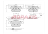 BRAXIS ON FREN BALATASI AUDI A4 1.4 TFSI 2.0 TFSI 15> A5 1.4 TFSI 2.0 TFSI 16>