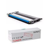 HP UYUMLU W2071A (117A) MAVİ ÇİPSİZ Muadil Toner