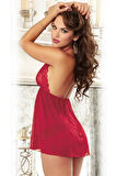 Bordo Dantelli Gecelik Takım Brf1253