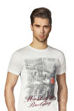 Berrak Erkek  Köprü Baskılı T-shirt 1047