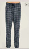 Tek Alt Kareli Desen Pantalon Kly 306