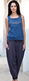 Bayan Yazlık Poly Şalvarlı Pijama 21519