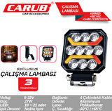 Lamba Çalışma12-24V Bey+Sarı+Kırm Foksiyon (Adet)