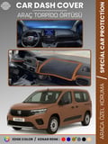 Fiat DOBLO (2023+) Torpido Örtüsü Ön Göğüs Torpido Koruma Çatlamayı Engeller Tam Uyum Hızlı Montaj