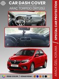 RENAULT SYMBOL 3 SAKLAMA GÖZSÜZ (2013-2021) Torpido Örtüsü Ön Göğüs Halı Torpido Koruma Tam Uyum  3188