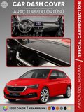 SKODA SCALA (2019-2024) Torpido Örtüsü Ön Göğüs Halı Torpido Koruma Tam Uyum Kaymaz UV Koruma 1904