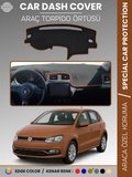 VOLKSWAGEN POLO (2009-2019) Torpido Örtüsü Ön Göğüs Koruma Torpido Koruma Tam Uyum Kaymaz Özel Kesim 8765