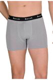 Berrak 3 Adet Gri Renk Modal Boxer