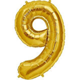 Brokoli Home 9 Numara Folyo Gold Balon, Folyo Altın Balon 100cm 40 İnç