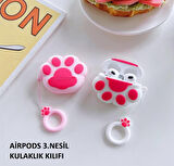 Brokoli home Airpods 3.nesil uyumlu 3d Kopçalı Kulaklık Kılıfı