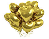 Brokoli Home 3 Adet Folyo Balon Altın Sarısı Gold Uçan Balon 45 Cm 18 İnç