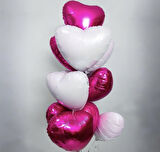 Brokoli Home 2 Adet Folyo Balon Fuşya Koyu Pembe Uçan Balon 45 Cm 18 İnç