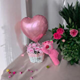 Brokoli Home Kalp Folyo Uçan Balon Pembe 2 Adet 45 Cm 18 İnç