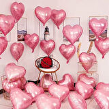 Brokoli Home Kalp Folyo Uçan Balon Pembe 2 Adet 45 Cm 18 İnç
