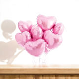 Brokoli Home Kalp Folyo Uçan Balon Pembe 2 Adet 45 Cm 18 İnç