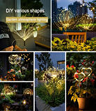2 li 40 Tel 120 Led Güneş Enerjili 8 Mod Solar Animasyonlu Bahçe Balkon Parti Süsleme Peri Led Topu