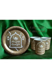 Hoşgeldin Ramazan Gold 8 Kişilik Tabak 8 Adet Bardak Gold Seri Set