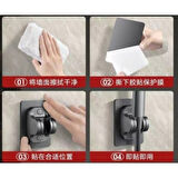 Brokoli Home Banyo Duş Başlığı Tutucu Vakumlu Ayarlanabilir El Duşu Tutucu Yapışkanlı Duş Sabitleyici