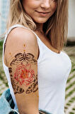 Geçici Çiçek ve Kelebek Dövme Tattoo