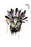Geçici Kızılderili Kedi Dövme Tattoo