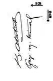 Geçici Atatürk İmza Dövme Tattoo