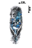 Geçici Aslan Figürlü Dövme Tattoo
