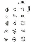 Geçici Karışık Figürlü Mini Dövme Tattoo