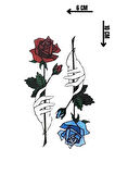 Geçici Gül Mini Dövme Tattoo