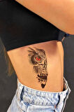 Geçici Kuru Kafa Figürlü Dövme Tattoo