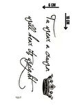 Geçici Kral Tacı ve Yazılı Dövme Tattoo