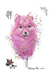 Pembe Köpek Geçici Dövme Tattoo