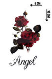 Geçici Gül Figürlü Dövme Tattoo