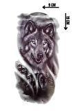 Geçici Kurt Figürlü Dövme Tattoo