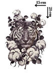 Geçici Kaplan Figürlü Dövme Tattoo