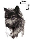 Geçici Kurt Figürlü Dövme Tattoo