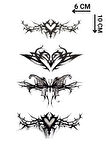 Geçici Kalp Ve Kelebek Figürlü Dövme Tatto