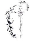 Geçici Çiçek Figürlü Dövme Tatto