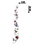 Geçici Kelebek Figürlü Bel/Kol/Bacak Dövme Tattoo