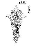 Geçici Mekanik Figürlü Dövme Tattoo