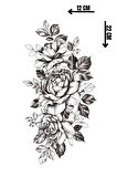 Geçici Çiçek Figürlü Dövme Tattoo