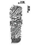 Geçici Yazı Detaylı Dövme Tattoo