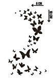 Geçici Kelebek Figürlü Mini Dövme Tattoo