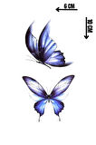 Geçici Kelebek Figürlü Mini Dövme Tattoo