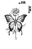 Geçici Kelebek Figürlü Dövme Tattoo