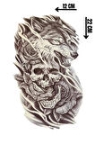 Geçici Kurt Figürlü Dövme Tattoo