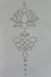 Lotus Figürlü 12 Saat Sonra Kararan Geçici Dövme Tattoo